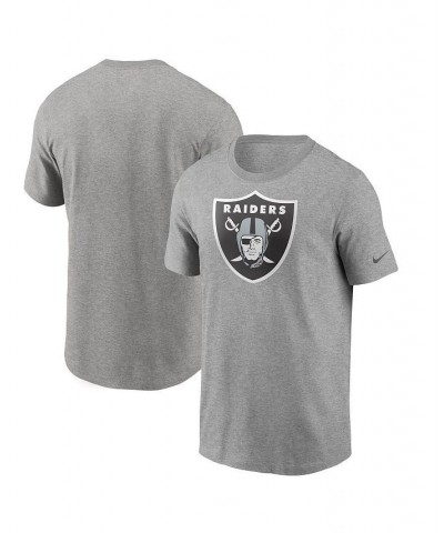 Men's Heathered Gray Las Vegas Raiders Primary Logo T-shirt $21.23 T-Shirts