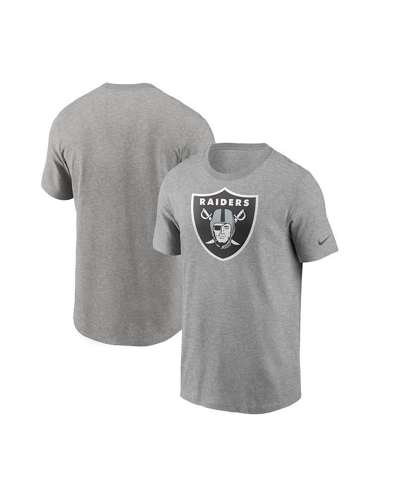 Men's Heathered Gray Las Vegas Raiders Primary Logo T-shirt $21.23 T-Shirts