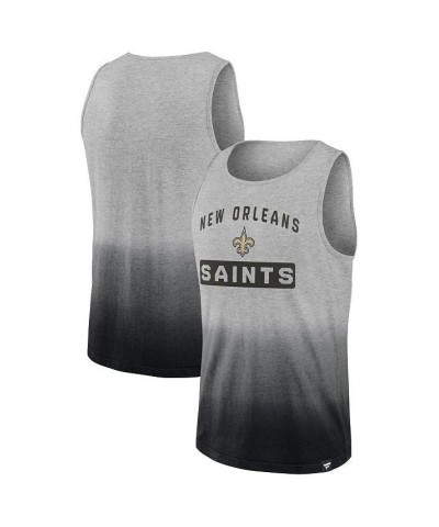 Men's Branded Heathered Gray and Black New Orleans Saints Our Year Tank Top $16.95 T-Shirts