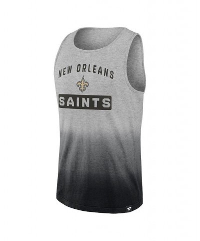 Men's Branded Heathered Gray and Black New Orleans Saints Our Year Tank Top $16.95 T-Shirts