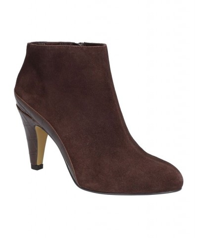 Women's Brennan Dress Booties Brown $34.41 Shoes