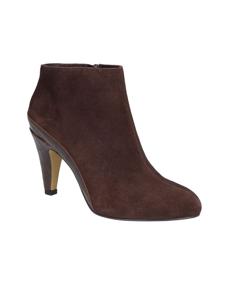 Women's Brennan Dress Booties Brown $34.41 Shoes