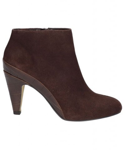 Women's Brennan Dress Booties Brown $34.41 Shoes