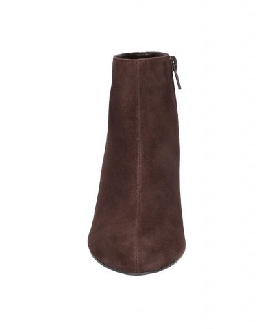 Women's Brennan Dress Booties Brown $34.41 Shoes