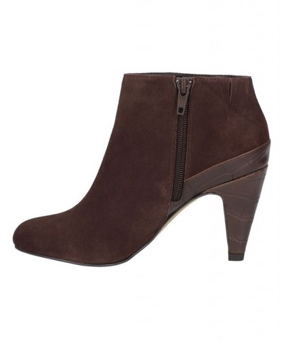 Women's Brennan Dress Booties Brown $34.41 Shoes