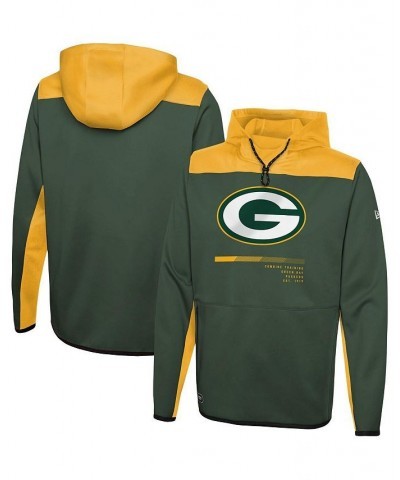 Men's Green Green Bay Packers Combine Authentic Hard Hitter Pullover Hoodie $25.30 Sweatshirt