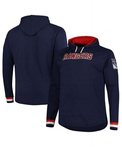 Men's Navy New York Rangers Big and Tall Legendary Raglan Pullover Hoodie $47.52 Sweatshirt