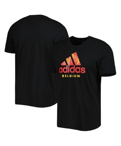 Men's Black Belgium National Team DNA Graphic T-shirt $20.00 T-Shirts