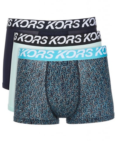 Men's Stretch Fashion Trunks, Pack of 3 Blue $27.30 Underwear