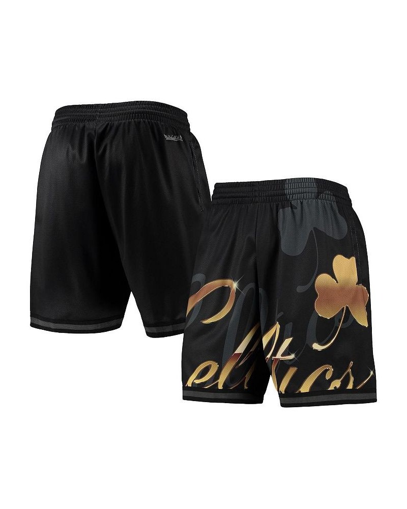 Men's Black Boston Celtics Big Face 4.0 Fashion Shorts $35.70 Shorts