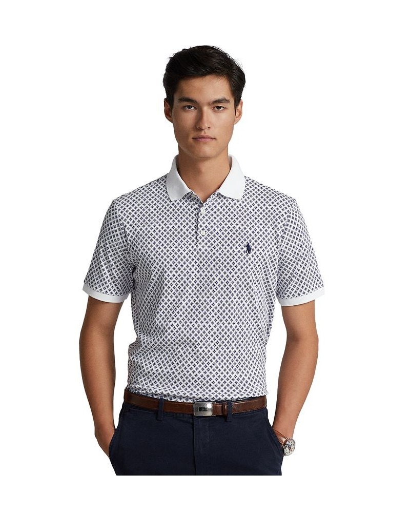 Men's Classic-Fit Soft Cotton Polo Shirt White $43.20 Polo Shirts