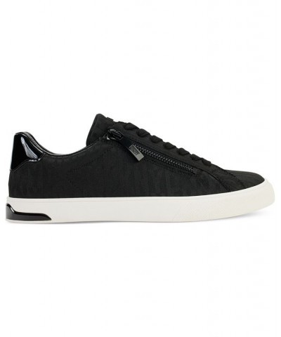 Sarai Lace-Up Zip Low-Top Sneakers Black/ Black $62.55 Shoes