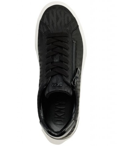 Sarai Lace-Up Zip Low-Top Sneakers Black/ Black $62.55 Shoes