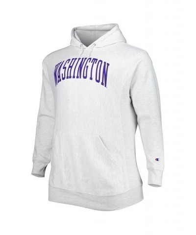 Men's Heather Gray Washington Huskies Big and Tall Pullover Hoodie $45.89 Sweatshirt