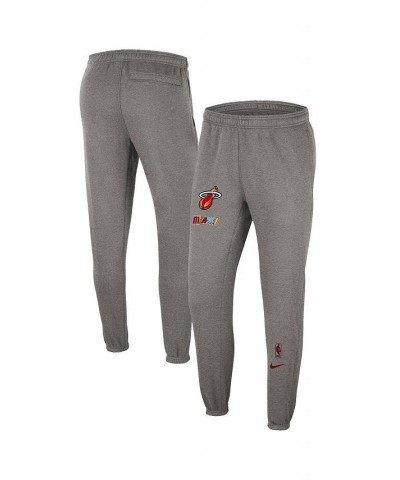 Men's Heather Charcoal Miami Heat 2022/23 City Edition Courtside Brushed Fleece Sweatpants $40.14 Pants