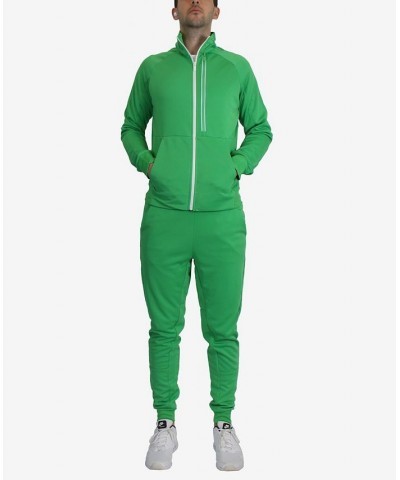 Men's Slim Fit Moisture Wicking Performance Active Track Jacket and Jogger Pants, 2 Piece Set PD03 $32.40 Pants