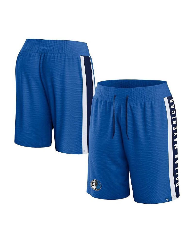 Men's Branded Blue Dallas Mavericks Referee Iconic Mesh Shorts $16.80 Shorts