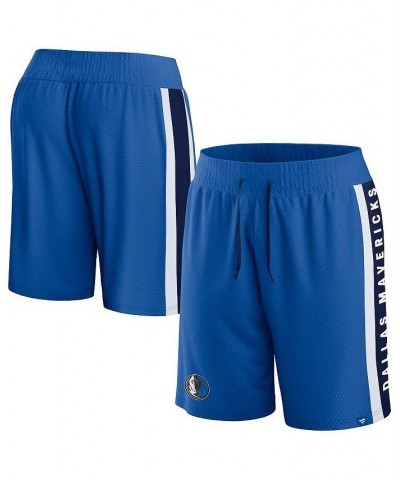 Men's Branded Blue Dallas Mavericks Referee Iconic Mesh Shorts $16.80 Shorts