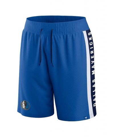 Men's Branded Blue Dallas Mavericks Referee Iconic Mesh Shorts $16.80 Shorts