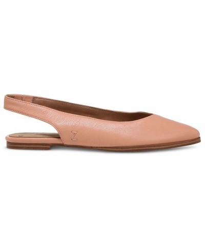 Women's Helene Pointed-Toe Slingback Flats Pink $39.16 Shoes