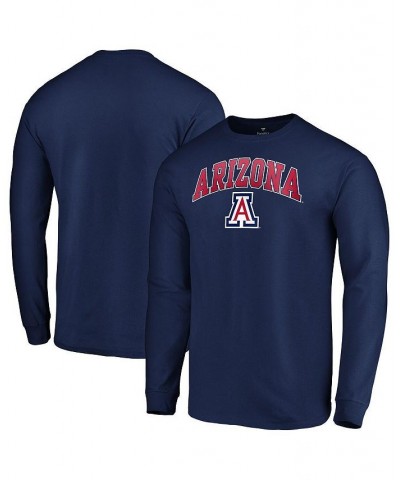 Men's Branded Navy Arizona Wildcats Campus Long Sleeve T-shirt $13.44 T-Shirts