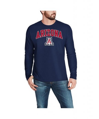 Men's Branded Navy Arizona Wildcats Campus Long Sleeve T-shirt $13.44 T-Shirts