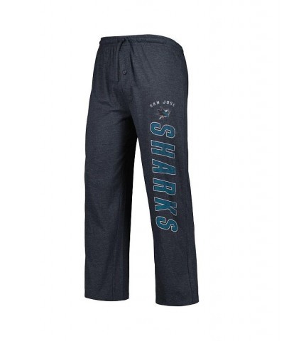 Men's Black, Teal San Jose Sharks Meter Long Sleeve T-shirt and Pants Sleep Set $34.04 Pajama