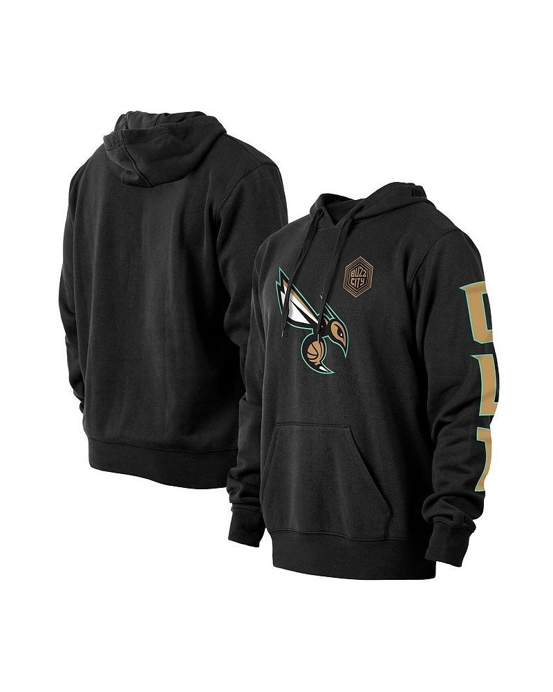 Men's Black Charlotte Hornets 2022/23 City Edition Big and Tall Pullover Hoodie $33.12 Sweatshirt