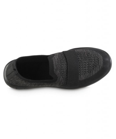 Isotoner Men's Zenz Knit Indoor and Outdoor Slip-On Slipper Black $15.48 Shoes