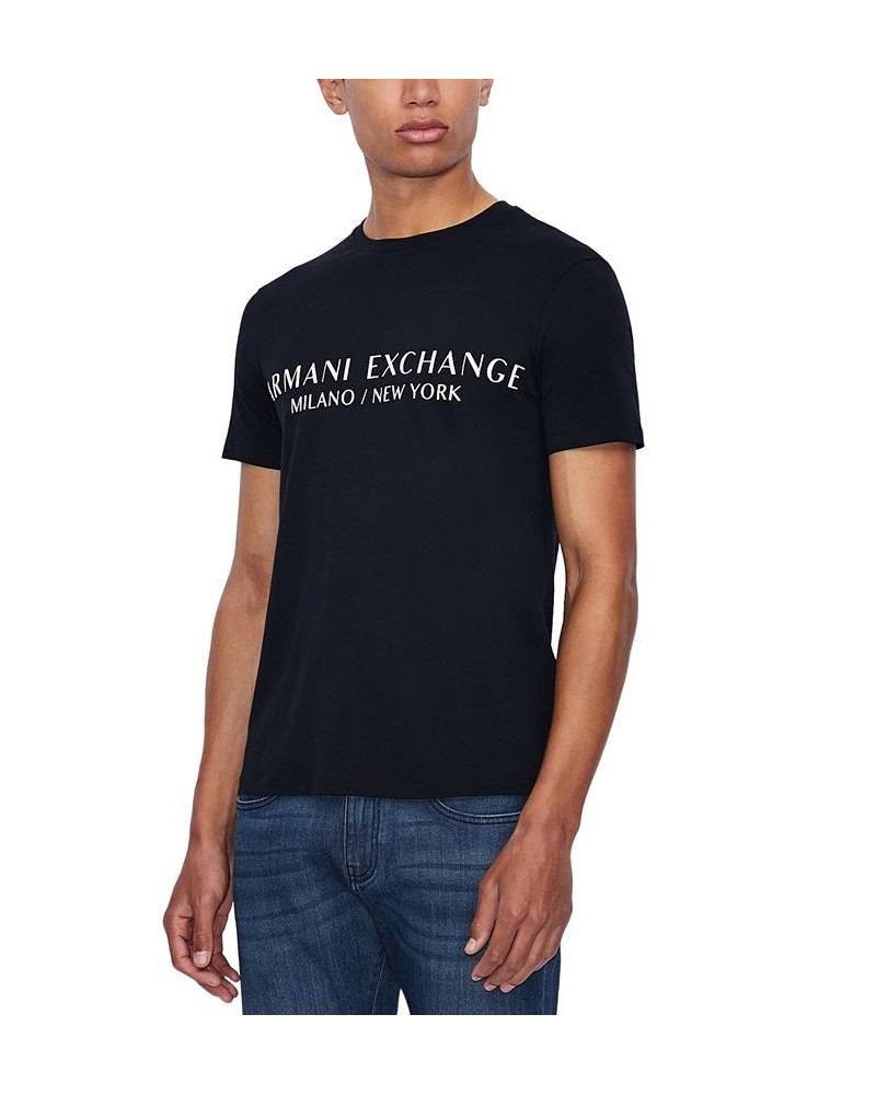 Men's Milano New York Logo Graphic T-Shirt Blue $27.00 T-Shirts