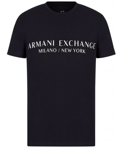 Men's Milano New York Logo Graphic T-Shirt Blue $27.00 T-Shirts