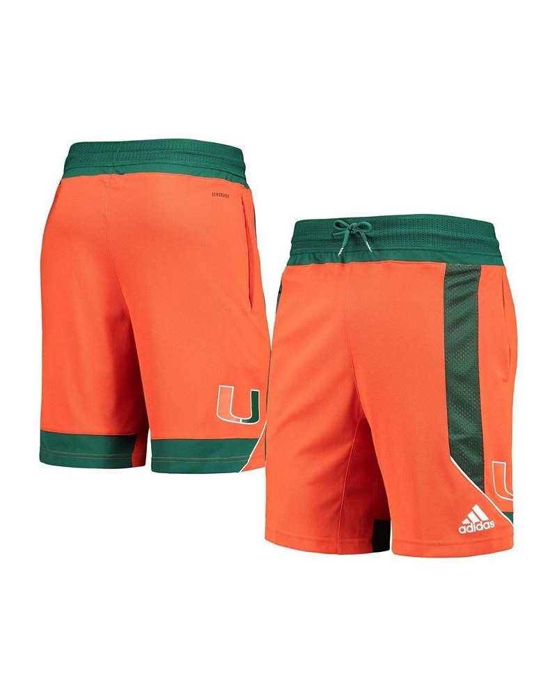 Men's Orange Miami Hurricanes Reverse Retro Basketball Shorts $29.40 Shorts