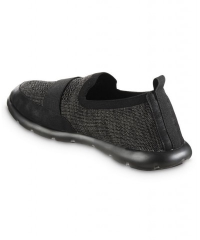 Isotoner Men's Zenz Knit Indoor and Outdoor Slip-On Slipper Black $15.48 Shoes