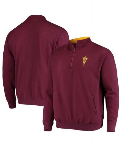 Men's Maroon Arizona State Sun Devils Tortugas Logo Quarter-Zip Jacket $25.37 Sweatshirt