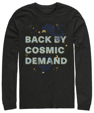 Disney Men's Aladdin Live Action Back by Cosmic Demand Genie Beard, Long Sleeve T-Shirt Black $18.40 T-Shirts