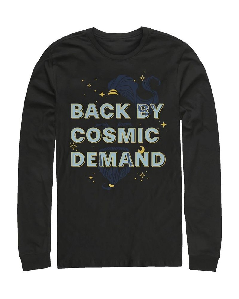 Disney Men's Aladdin Live Action Back by Cosmic Demand Genie Beard, Long Sleeve T-Shirt Black $18.40 T-Shirts