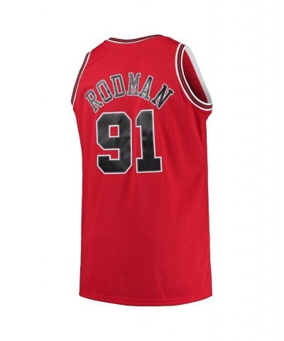 Men's Dennis Rodman Red Chicago Bulls Big and Tall Hardwood Classics Swingman Jersey $52.50 Jersey