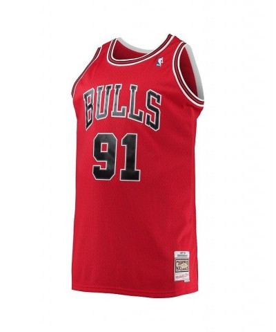 Men's Dennis Rodman Red Chicago Bulls Big and Tall Hardwood Classics Swingman Jersey $52.50 Jersey