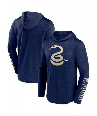 Men's Branded Navy Philadelphia Union First Period Space-Dye Pullover Hoodie $31.85 Sweatshirt