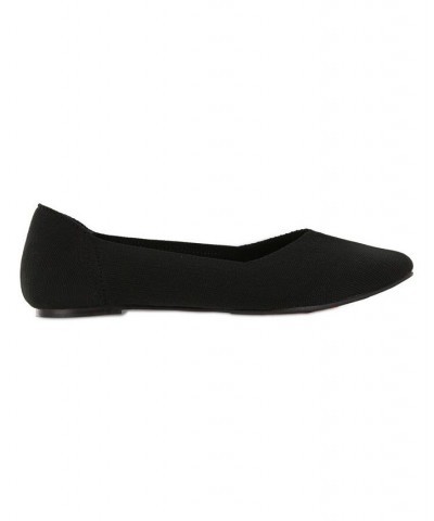 Women's Kerri Pointed Toe Flat Black $33.60 Shoes