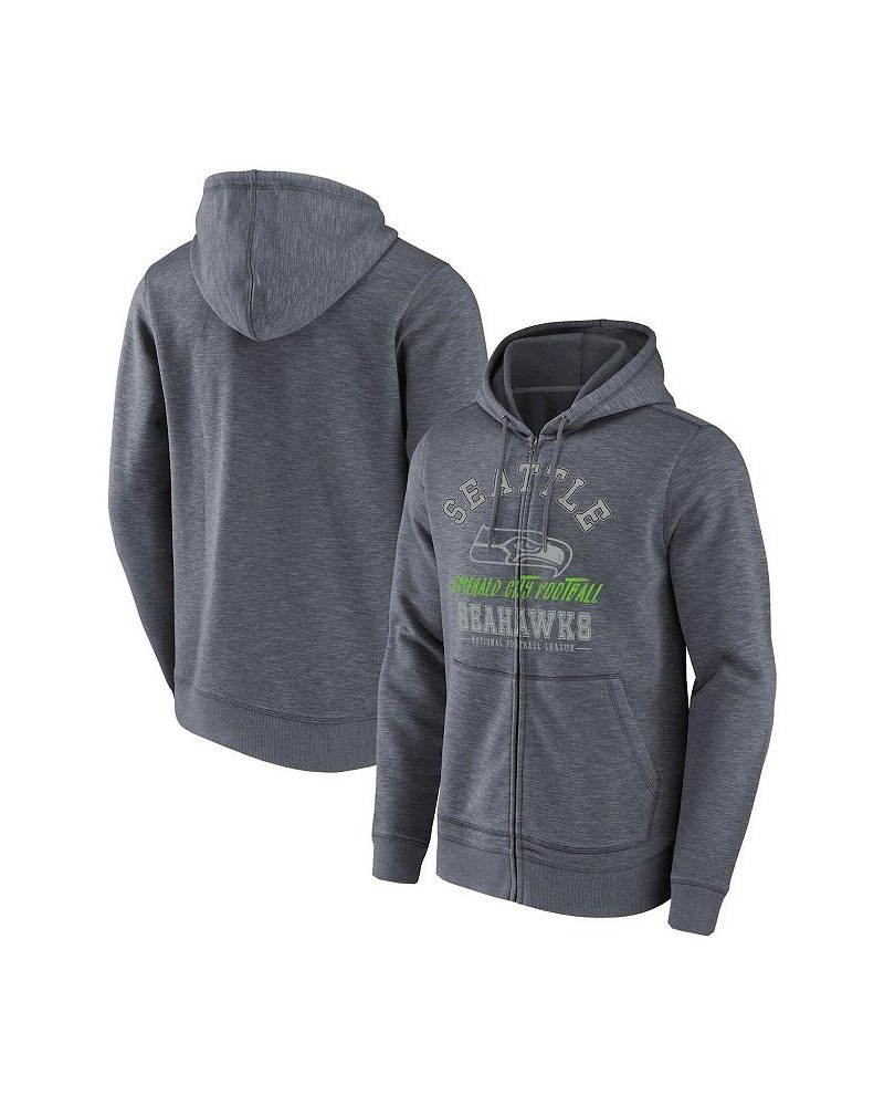 Men's NFL x Darius Rucker Collection by College Navy Seattle Seahawks Slub Full-Zip Hoodie $27.72 Sweatshirt